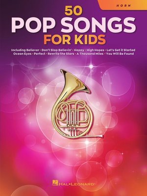 cover image of 50 Pop Songs for Kids for Horn